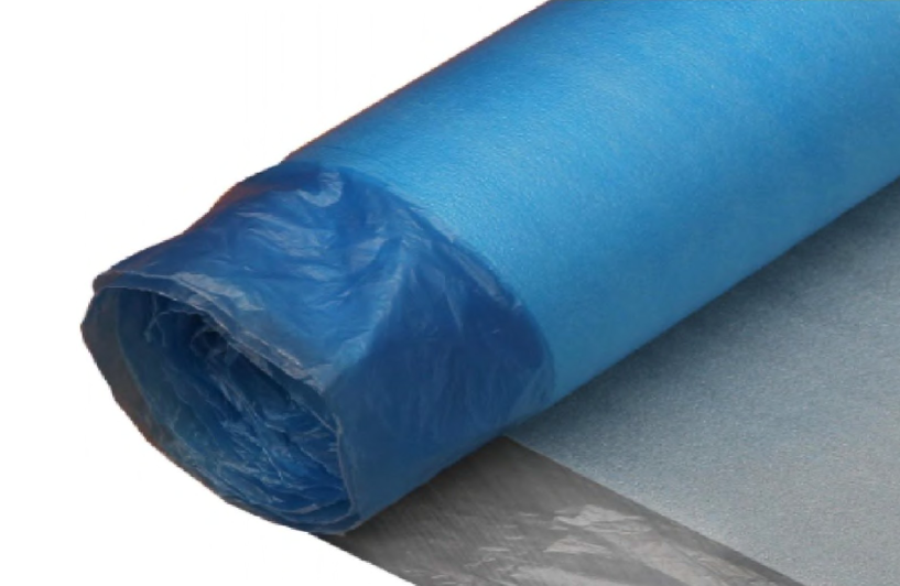 EPE 30-4B — 3 mm EPE underlayment with blue PE film